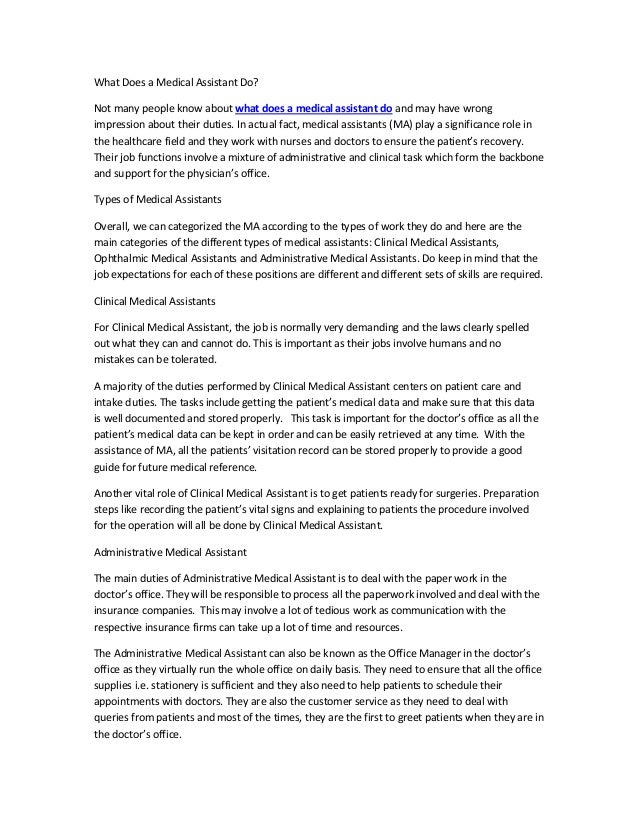 Your Guide on What Does a Medical Assistant Do
