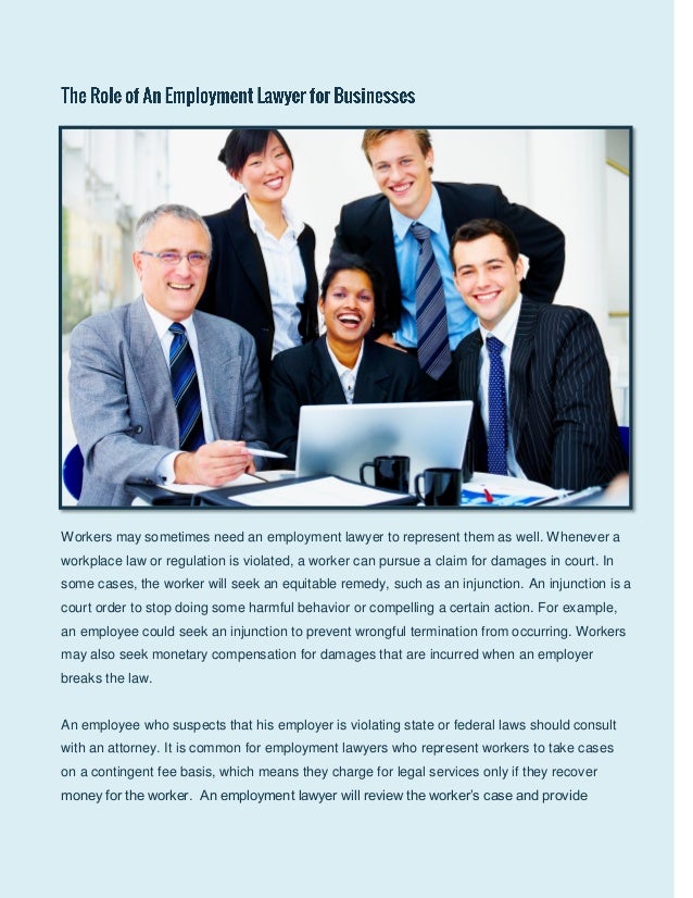 What Does An Employment Lawyer In California Do 