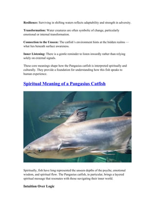 What Does a Pangasius Catfish Symbolize? Spiritual Guide | DOCX