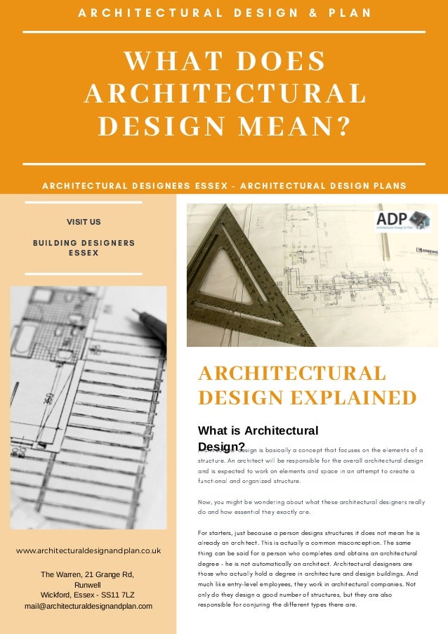 What Does Architectural Design Mean?