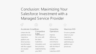What does a Salesforce Managed Service Provider do? | PDF