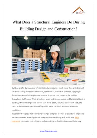What Does a Structural Engineer Do During Building Design and ...