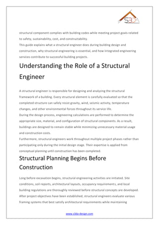 What Does a Structural Engineer Do During Building Design and ...