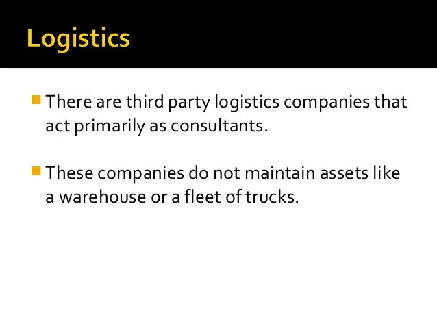 what is a logistics company
