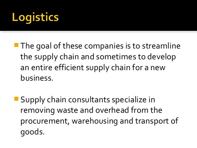 what is a logistics company