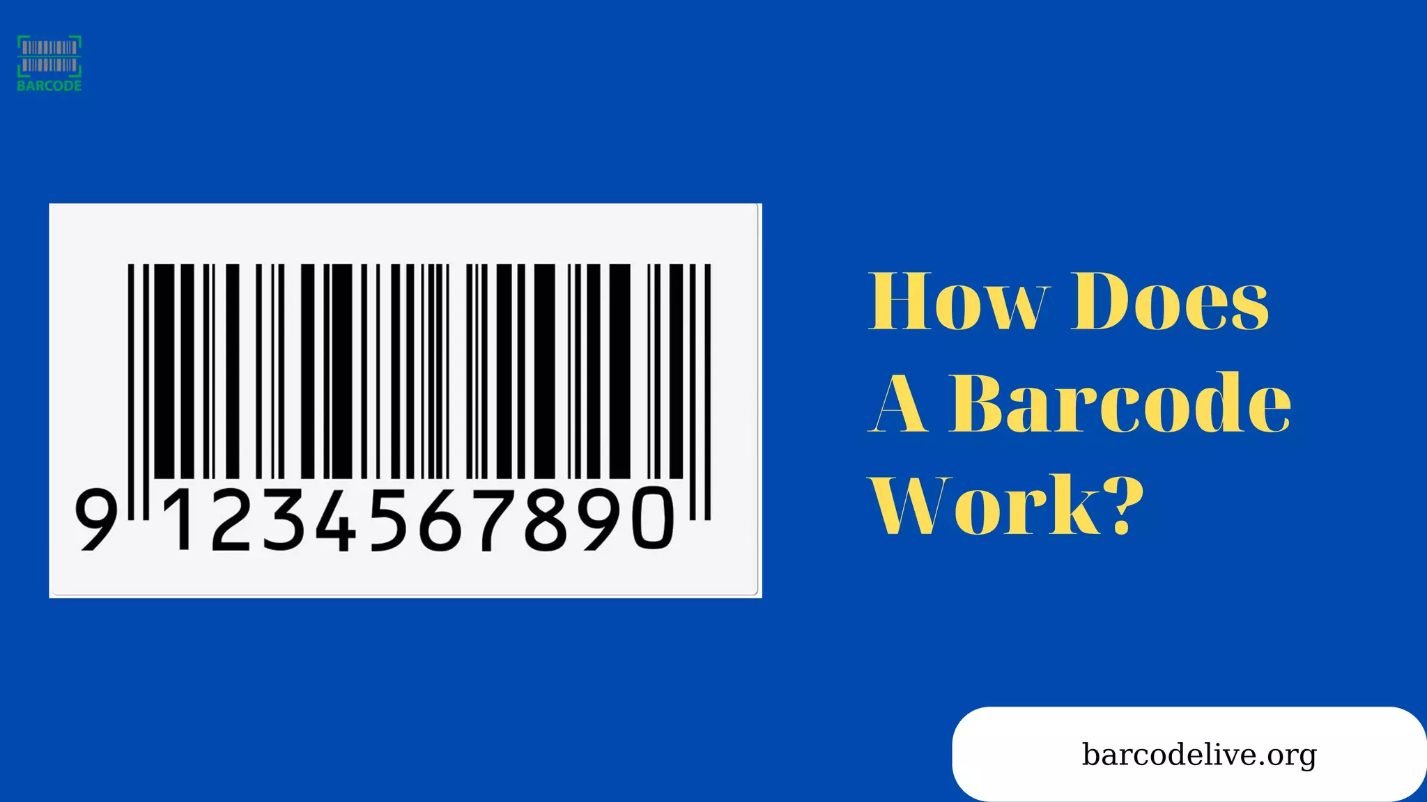 barcodelive.org
How Does
A Barcode
Work?