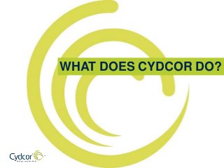 WHAT DOES CYDCOR DO?
 