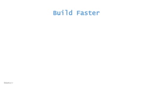 Build Faster
@dwmkerr
 