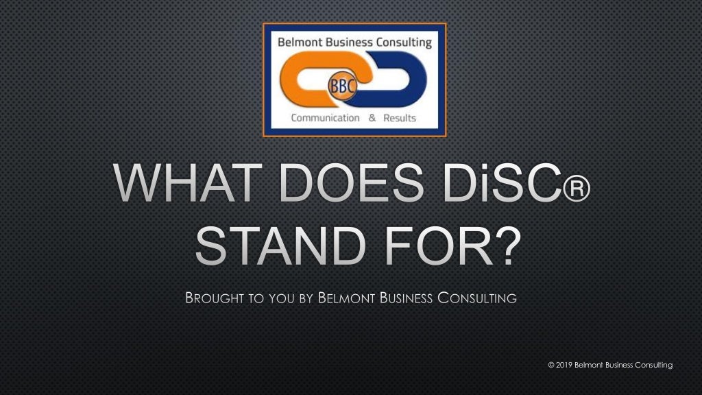 What Does DiSC Stand For 