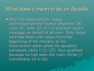 What Does It_Mean_To_Be_An_Apostle