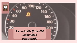 Scenario #2- If the ESP
illuminates
persistently
 