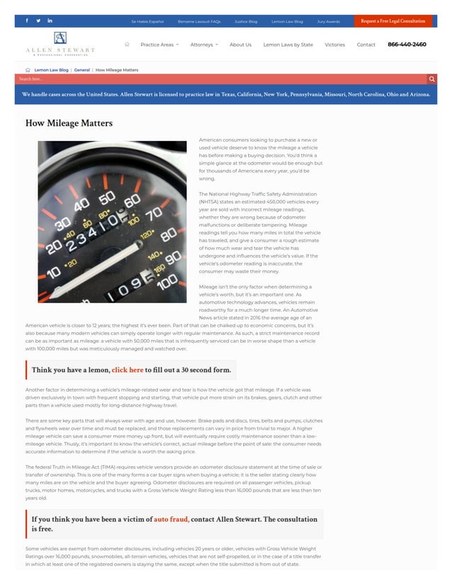 What does mileage mean PDF
