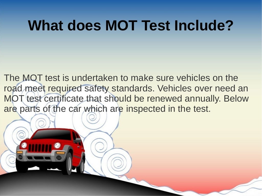 What does MOT Test Include?