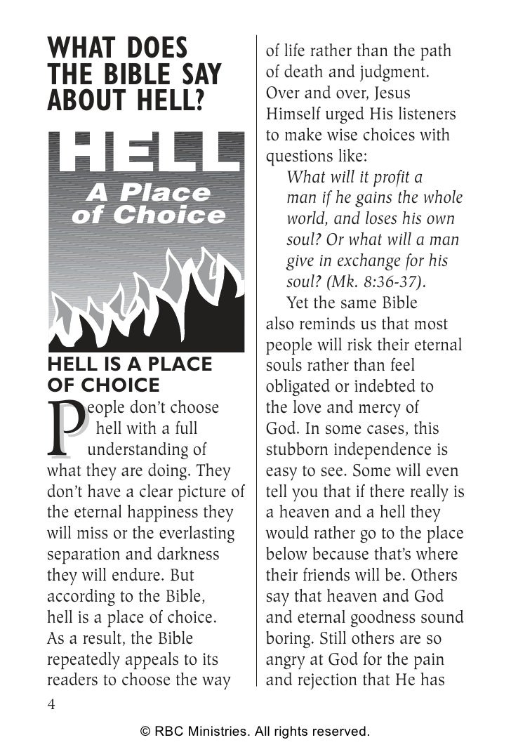 What Does The Bible Say About Hell