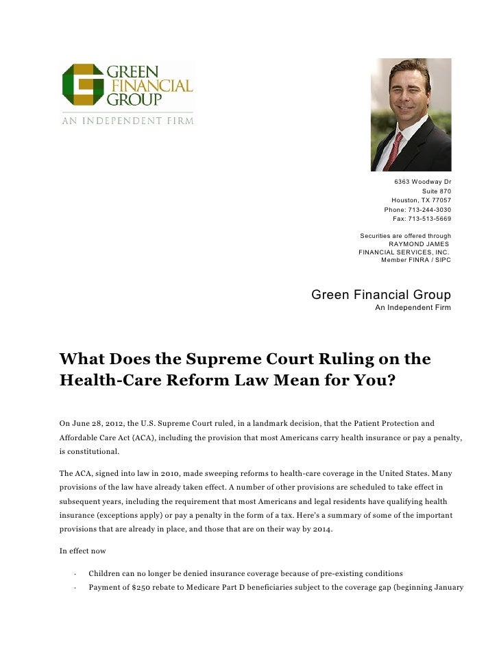 supreme court judgement on health insurance