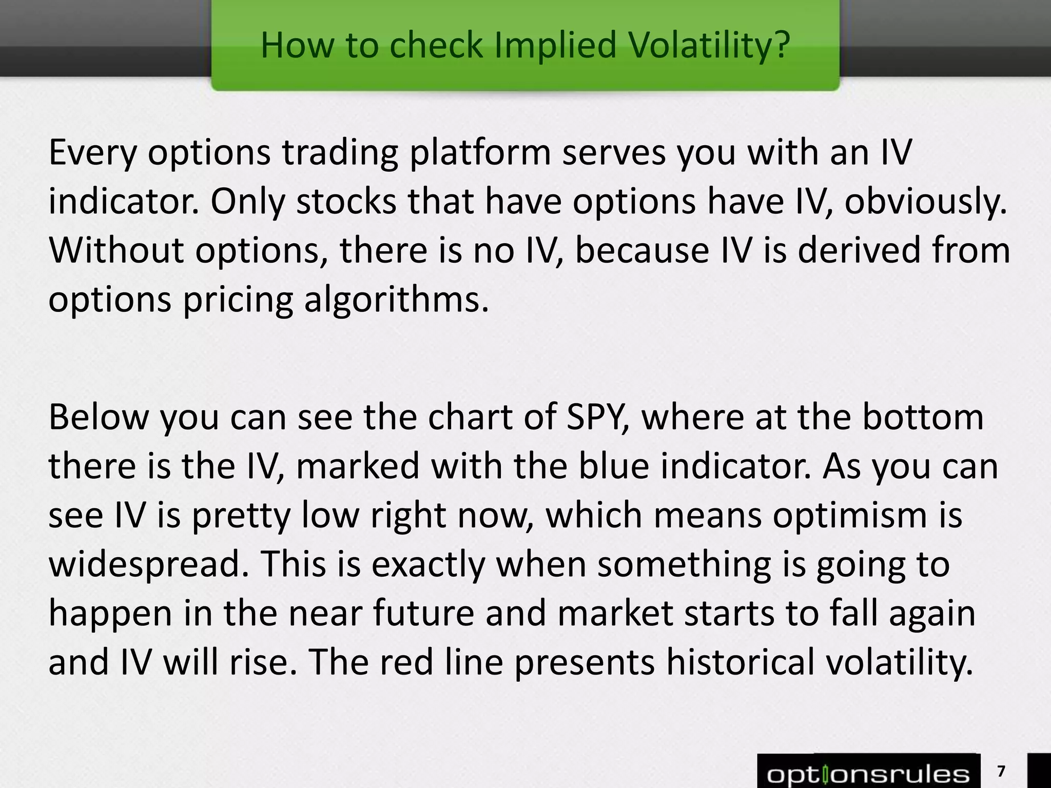 What does volatility mean | PPTX