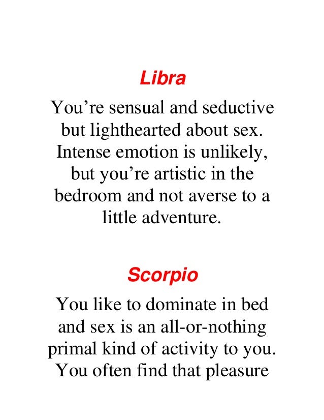 what does your zodiac sign say about your bedroom skills?