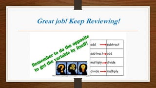 Great job! Keep Reviewing!
 