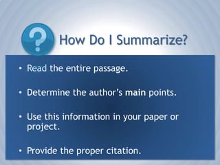 To mark when you have reached the end of your writing.Outline Example #1I. Introductiona. Introduction to topicb. Thesis StatementII. Body of Papera. Main Ideai. Supporting factii. Supporting factiii. Supporting fact b. Main Ideai. Supporting factii. Supporting factiii. Supporting factIII. Conclusion	a. Summarize findingsb. State Conclusion(s)