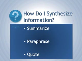 To guide the flow of your paper.