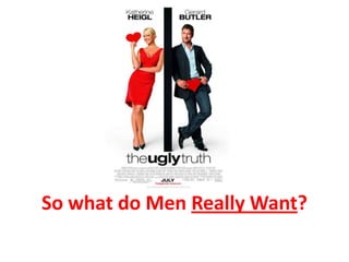 So what do Men Really Want? 