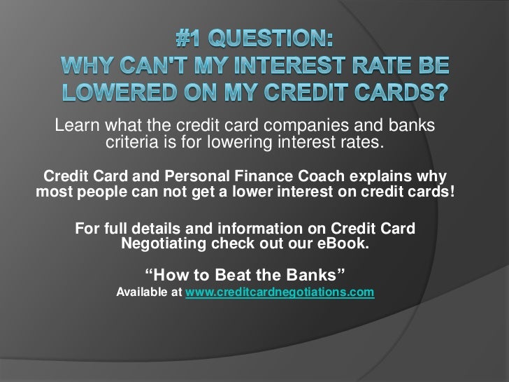 What do the banks look for ppt