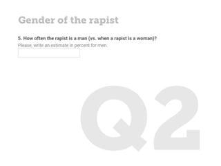 Gender of the rapist
 