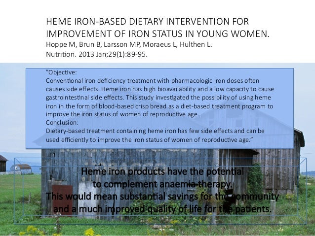 Heme iron. What do we know?