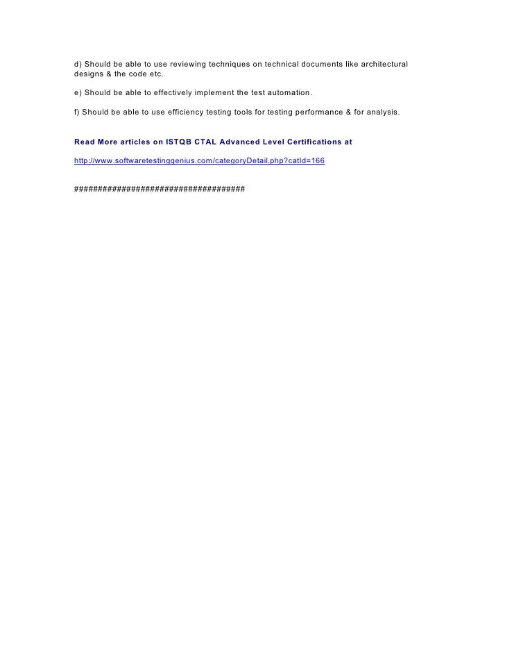 ISTQB-CTAL-TA Antworten