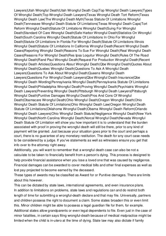 Kentucky Wrongful Death