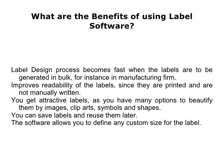 What do you mean by label