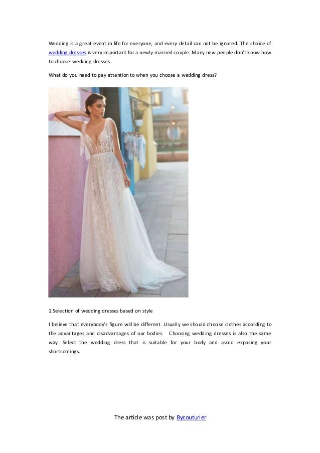 What Do You Need To Pay Attention Your Wedding Dress