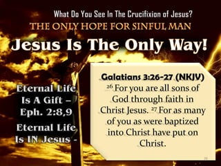 What Do You See In The Crucifixion Of Jesus Man S Only Hope For Salv