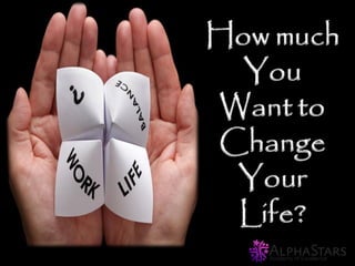Transform Personal & ProfessionalLife With
How much
You
Want to
Change
Your
Life?
 