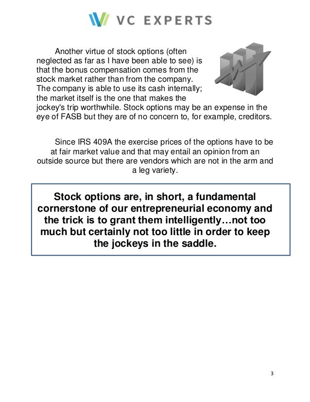 When do stock options become an expense to the company