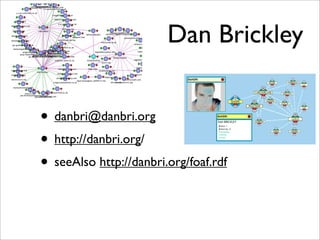 Dan Brickley


• danbri@danbri.org
• http://danbri.org/
• seeAlso http://danbri.org/foaf.rdf