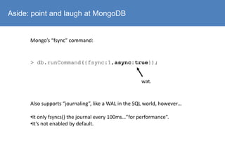 What every data programmer needs to know about disks