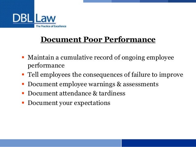 how to write up an employee for poor performance sample