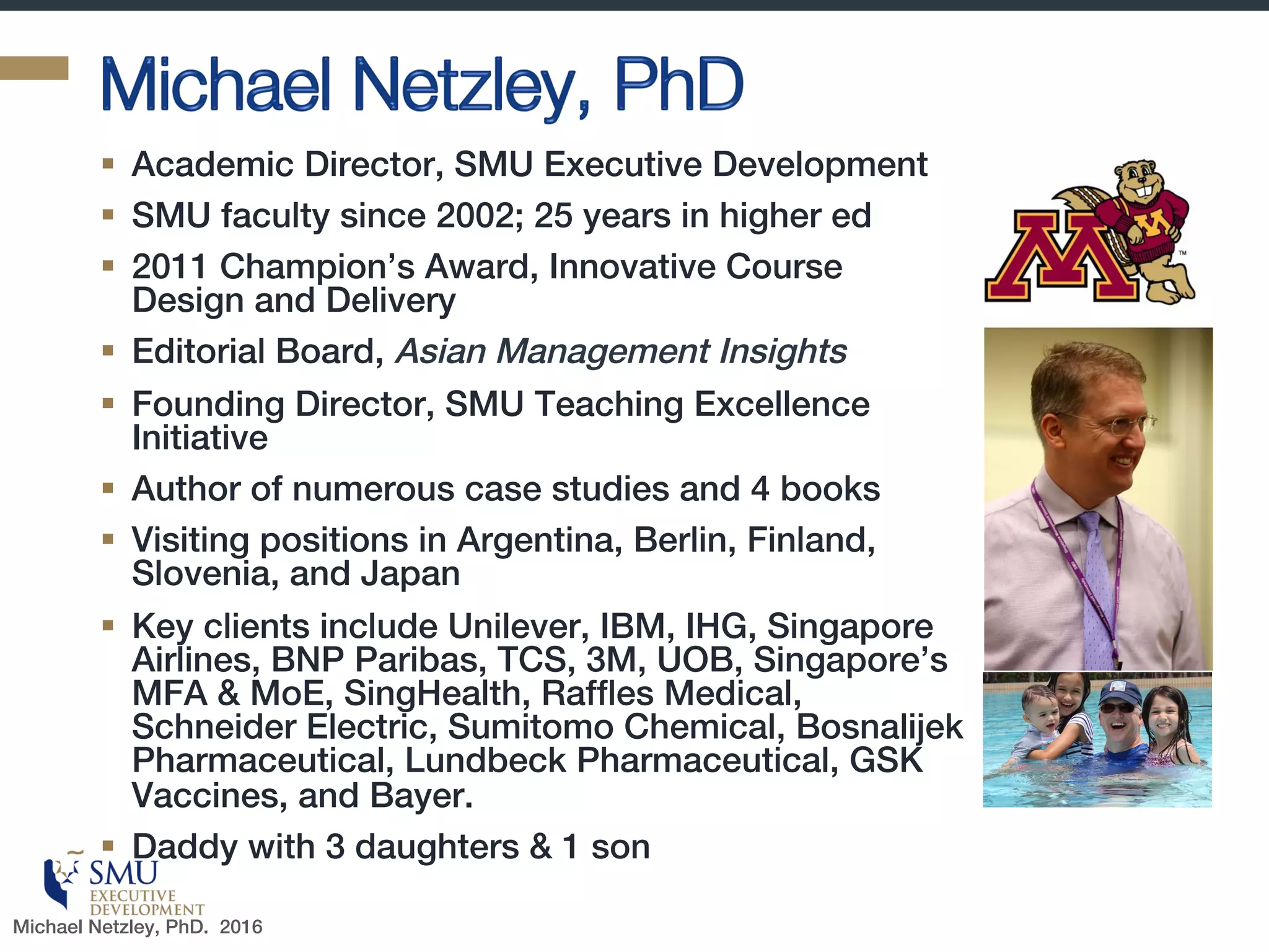 Why Do We Care?
Connecting neurosciences to executive development
 