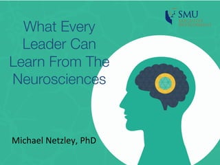 Update from the
Neurosciences:
What A Coach
Wants to Know
Michael	A.	Netzley,	PhD
 
