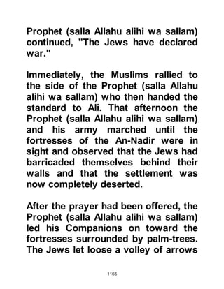 1165
from Medina, from the tribe of Asad.
However, they had at one time,
settled in Mecca under the
sponsorship of his uncle, Abu Talib.
It was there that Abu Salamah, met
and married Umm Salamah from the
tribe of Mughirah, who was then
eighteen years of age. From the very
beginning their marriage had been a
happy one, and they had been among
the early converts that migrated to
Abyssinia.
@ALLAH ACCEPTS THE TENDER
PRAYER OF ABU SALAMAH
Such was their love for each other
that one day Umm Salamah told her
husband that if he should die before
her, she would not remarry. It was a
touching gesture; times were
difficult, especially for a woman,
 