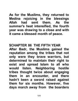1205
When his son had not returned
Salman’s father became anxious so
and sent a servant out into the farm
to look for him. The servant looked in
all directions but could not find him.
It was getting late and the sun was
about to set when Salman returned
home.
Salman went to greet his father who
was at first happy to see his son but
at the same time upset by his taking
such a long time and demanded,
“Where have you been all day? Didn’t
I give you instructions to return
immediately after you had given the
laborers their instructions for the
day!” Salman replied, “O father, I
came across some Christians
offering their prayers and praising
 