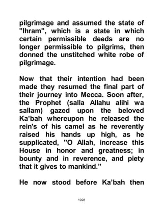 Biography of Prophet Muhammad (A Millennium or Journey of a Lifetime with the Prophet)