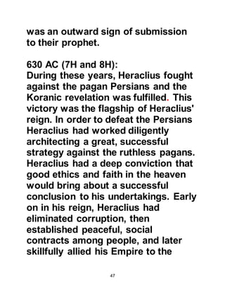 47
@INTRODUCTION
ARCH ANGEL GABRIEL’S
DESCRIPTION OF THE PRINCIPALS
OF ISLAM:
Omar, the son of Khattab narrated,
“We were sitting with the Holy
Prophet (salla Allahu alihi wa sallam)
one day, when an unknown inquirer
appeared to us. His clothes were
brilliantly white; his hair jet-black but
there was no sign of traveling upon
him.
1. SUBMISSION TO ALLAH (ISLAM)
He sat down in front of the Prophet
(salla Allahu alihi wa sallam) and
their knees touched. Placing his
hands on his thighs he said, ‘Prophet
Muhammad (salla Allahu alihi wa
sallam) tell me about Islam.’ The
 