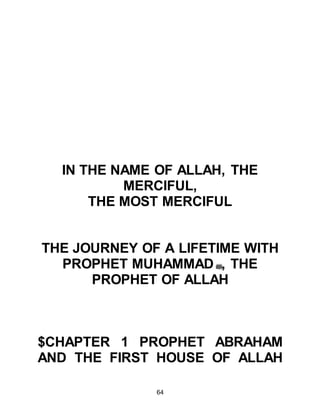 64
returned to the temple and saw their
gods lying broken into pieces on the
floor. There was an outcry of horror
and those who had heard Abraham's
challenge immediately suspected
him, and so he was summoned
before them. "Abraham," they asked,
"was it you who did this to our
gods?" Abraham replied, "It was their
great one who did it. Ask them if they
can speak." The idolaters huddled
together in a corner knowing well in
their hearts the truth of the matter
and that Abraham had at last
succeeded in exposing the
worthlessness of their idols.
Begrudgingly, they admitted, "You
know they do not speak." Thereupon
Abraham challenged them saying:
"Would you then worship
 