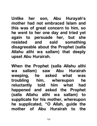 730
so they sowed the seeds of discord
between them fueling the tribes with
loans which would be used to
purchase weaponry. The result was
the tribes were continually at each
other’s throat with the Jewish tribe of
Kaynuka allied to the tribe of Khazraj
and the tribes of An-An-Nadir and
Krayzah allied to the tribe of Aws.
However, now that the Messenger of
Allah (salla Allahu alihi was sallam)
had arrived and the tribes were
amicable with one another through
their Islamic bonding, the Jews had
lost their control and this was a
hateful turn of events to them and
they harbored great enmity toward
the Prophet (salla Allahu alihi was
sallam) and Islam, although in the
early days they managed to conceal
 