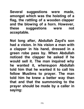 775
replenish their supplies, sell their
wares, then go on their way. As such
it had been impervious to outside
affairs, however now that the Prophet
(salla Allahu alihi wa sallam) had
settled there, the Koraysh viewed
Medina in a different light.
It was not long after his arrival that
the Prophet (salla Allahu alihi wa
sallam) met with neighboring tribes
outside Medina - his reputation had
preceded him – and gladly they
contracted alliances that closed the
access to the northern trade routes
of the Koraysh who had previously
passed through Medina. This meant
that from now on the Koraysh
caravans would have to use the
coastal road on their journeys and
their paths would not cross.
 