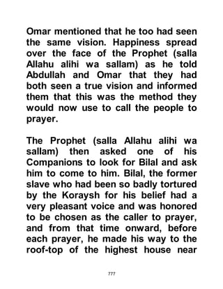777
implications and decided to ignore
the letter.
The Koraysh had not only persecuted
Muslims for their belief and robbed
them of most of their possessions
before and after their migration, but
now the threat of war loomed large
on the horizon. It was obvious they
had no intention of letting Islam and
its followers live in peace; their intent
was annihilation.
@THE FIRST ATTACK ON MEDINA
The first physical act of aggression
by the Koraysh against the Muslims
of Medina was perpetrated by Kerz,
Jabir's son.
Kerz, together with a marauding party
set off from Mecca with the intent of
 