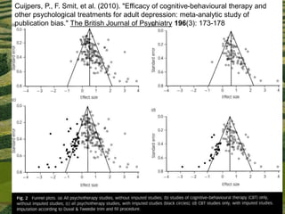 www.existentialacademy.com 29
Cuijpers, P., F. Smit, et al. (2010). "Efficacy of cognitive-behavioural therapy and
other psychological treatments for adult depression: meta-analytic study of
publication bias." The British Journal of Psychiatry 196(3): 173-178
 
