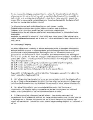 What exactly is delegation